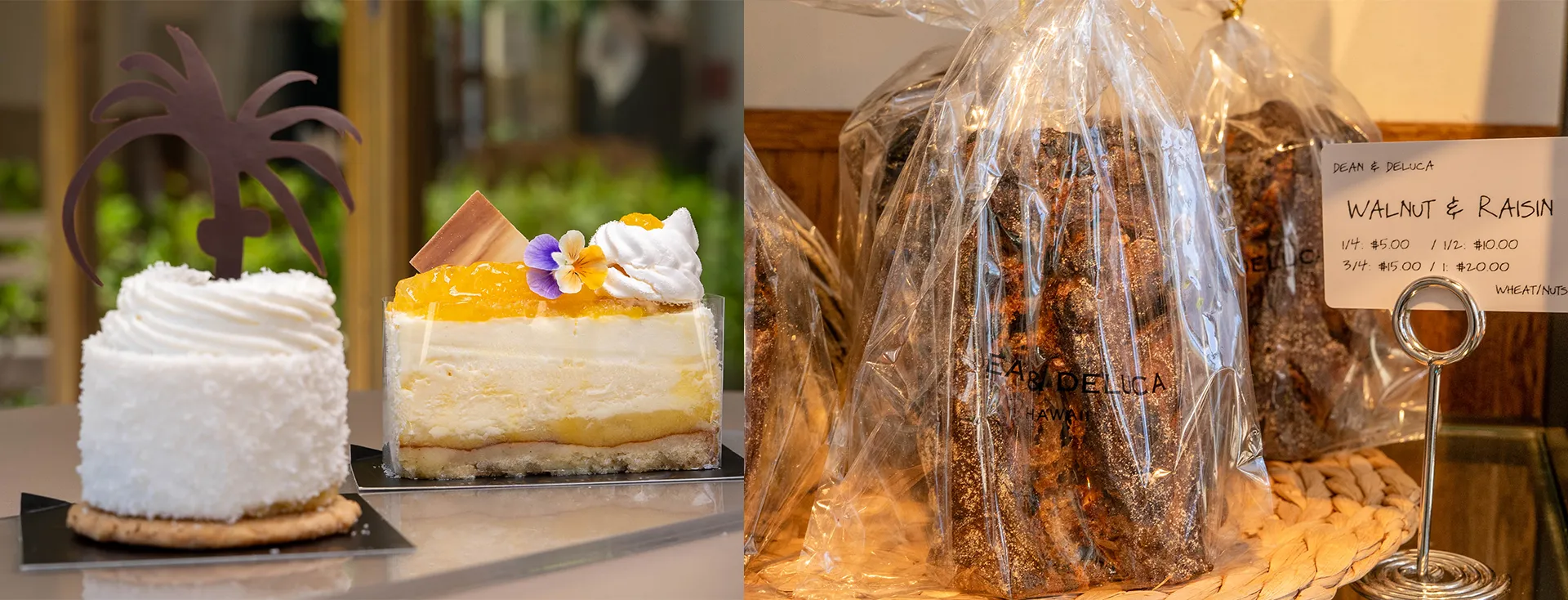 Dean & Deluca Hawaii カカアコ・コウラ店のケーキとパン